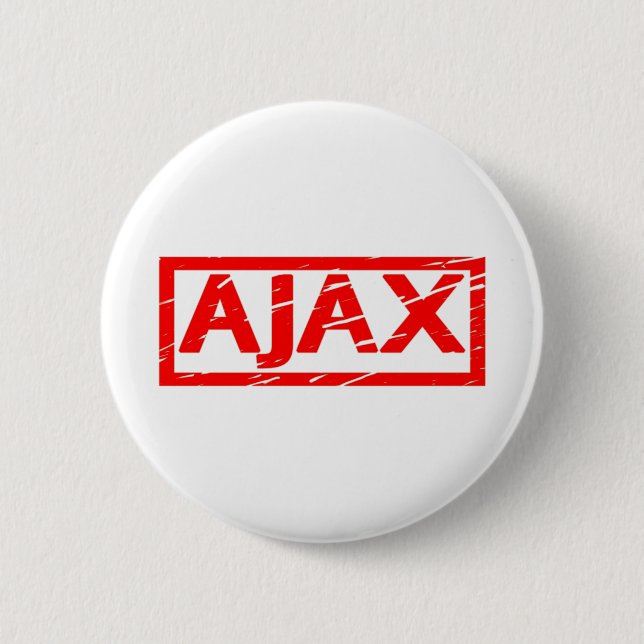 Ajax frimärke knapp (Framsida)