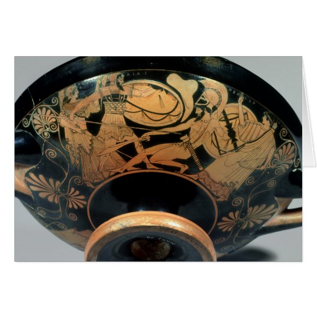 Ajax, på uppmaning av Athena Hälsningskort (Framsidan Horizontal)