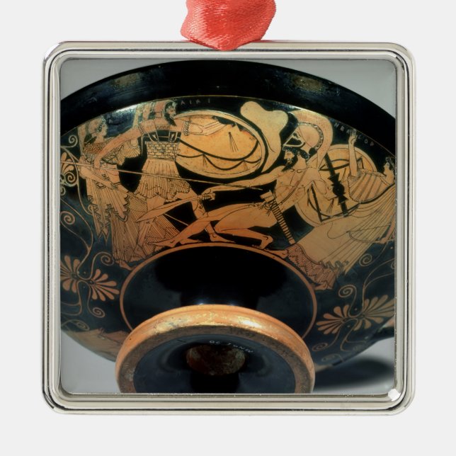 Ajax som manas på av Athena Julgransprydnad Metall (Framsidan)