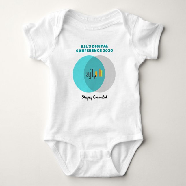 AJL 2020 Digital Conference Baby One-Biet T Shirt (Framsida)
