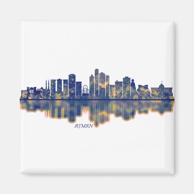 Ajman Skyline Magnet (Framsidan)