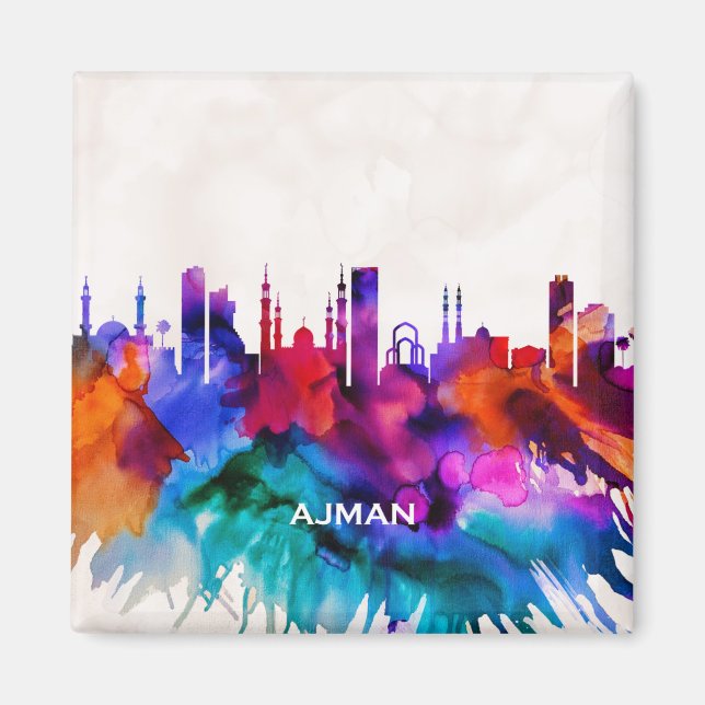 Ajman Skyline Magnet (Framsidan)