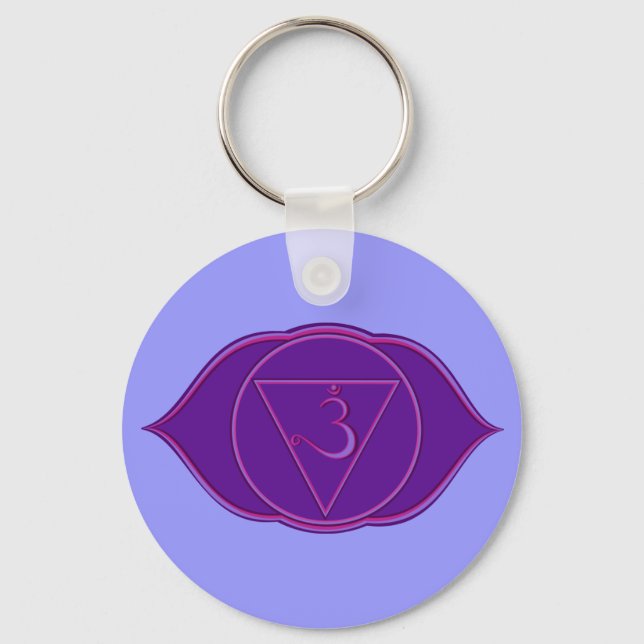 Ajna Chakra Keychain Nyckelring (Framsida)