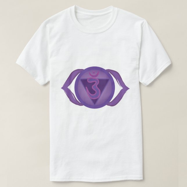 Ajna eller tredje öga chakra Manar mellan T-Shirt (Design framsida)