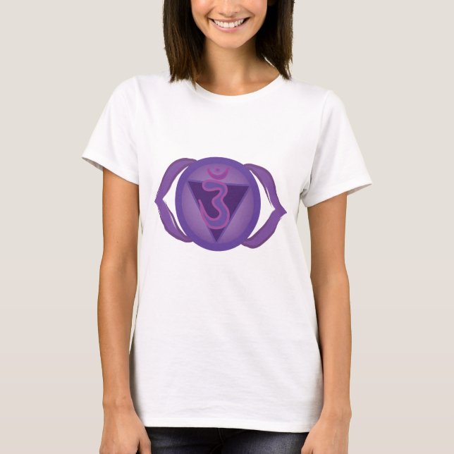 Ajna eller tredje öga Chakra Women's T-Shirt, Whit T Shirt (Framsida)