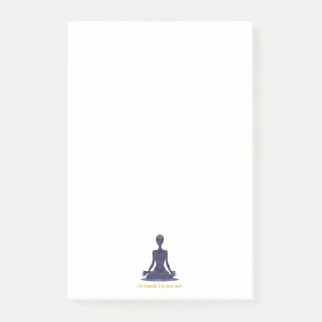 Ajna för 6eChakra tredje öga bekräftelse Post-it Block (Framsida)