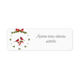 Ajoutez votre adresse à cette étiquette de Noël Returadress Etikett