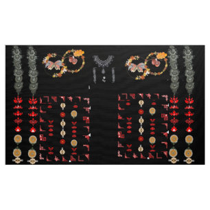 Ajrak liknande stil tyg