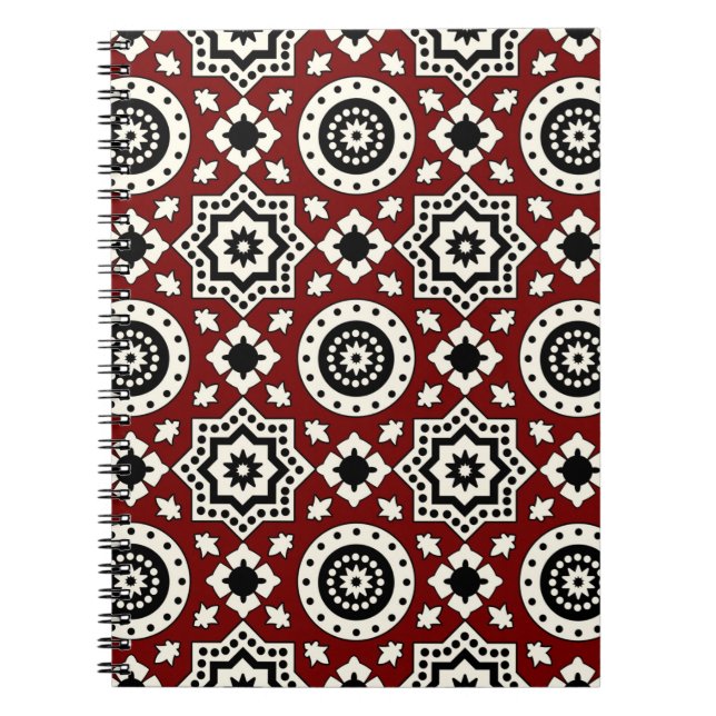 Ajrak Tribal Mönster Photo Notebook Anteckningsbok (Framsidan)