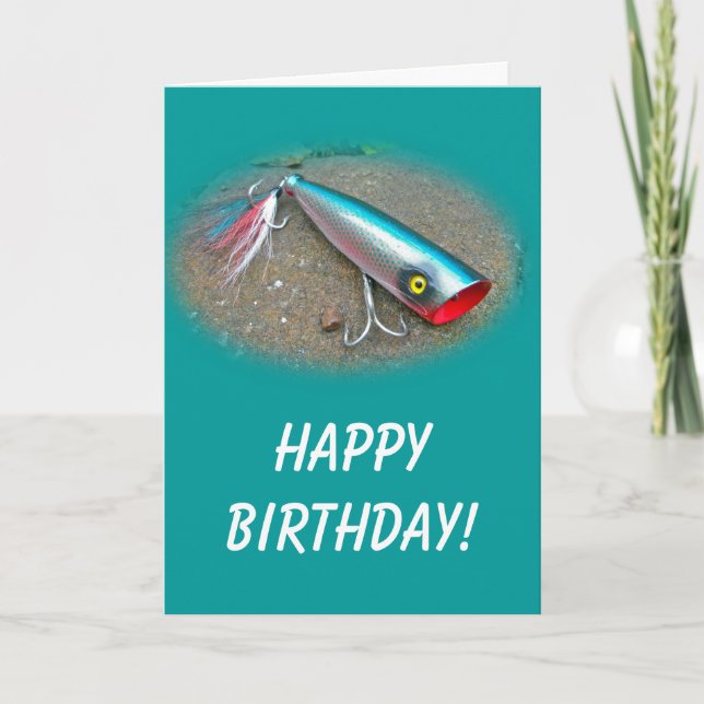 AJS Saltwater Lure Popper Blue Dragon Items Kort (Framsida)