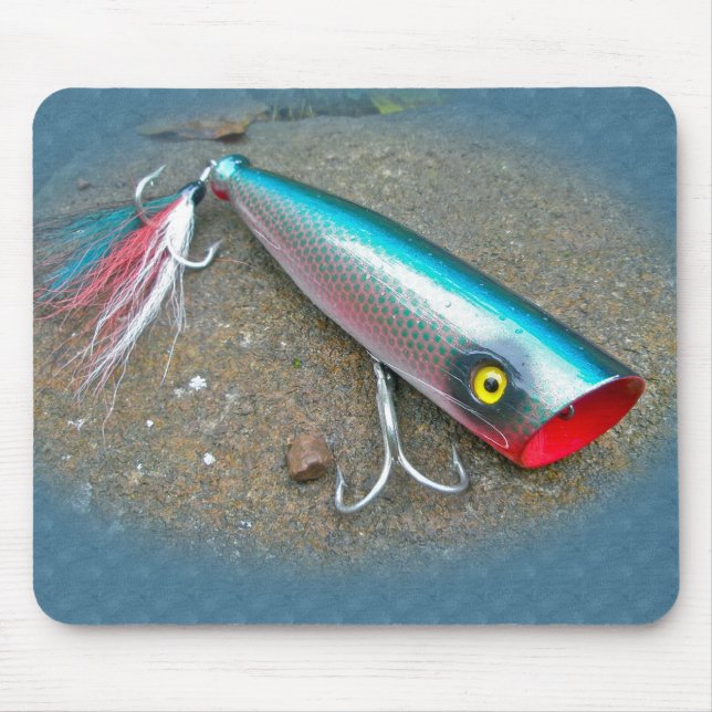 AJS Saltwater Lure Popper Blue Dragon Items Musmatta (Framsidan)
