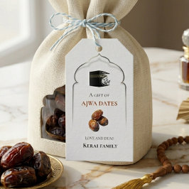 Ajwa Dadlar Personlig Gåvaetikett Hajj Mubarak Kaa Presentetikett