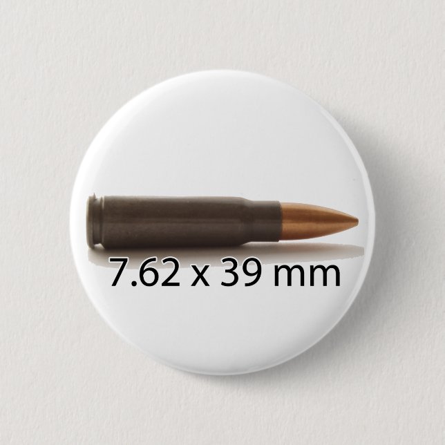 AK47 Ammo 7,62 x 39 mm rund knapp (Framsida)