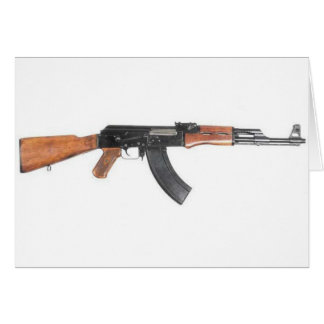 AK47 anfallgevär Hälsningskort