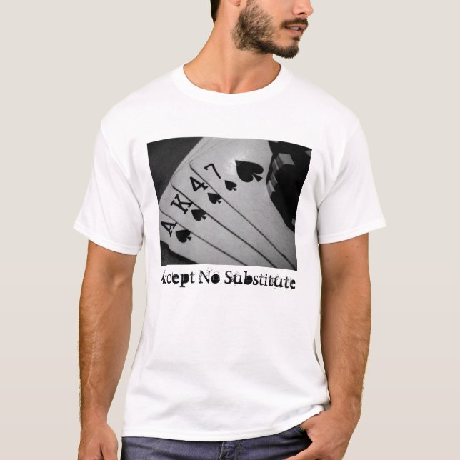 AK47_cards accepterar ingen ersättning T-shirt (Framsida)