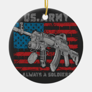 AK47 MASKIN-GUN JULGRANSPRYDNAD KERAMIK