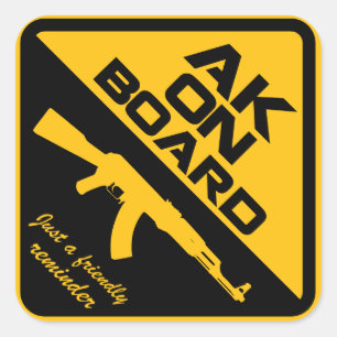 AK47 ombord klistermärke