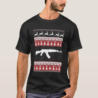 Ak47 Ugly Sweater Julafton till jul T Shirt