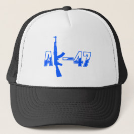 AK-47 AKM asssault Rifle Logotyp Blue.png Keps