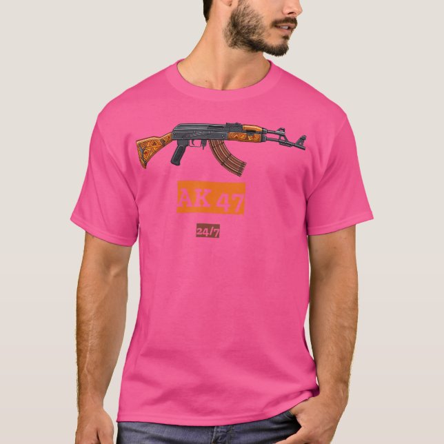 Ak 47 Gun T Shirt (Framsida)