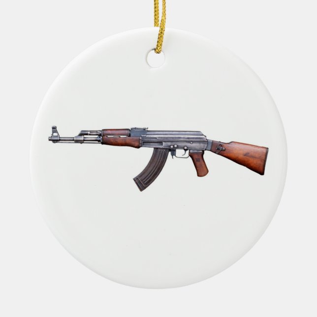 AK-47 JULGRANSPRYDNAD KERAMIK (Framsidan)