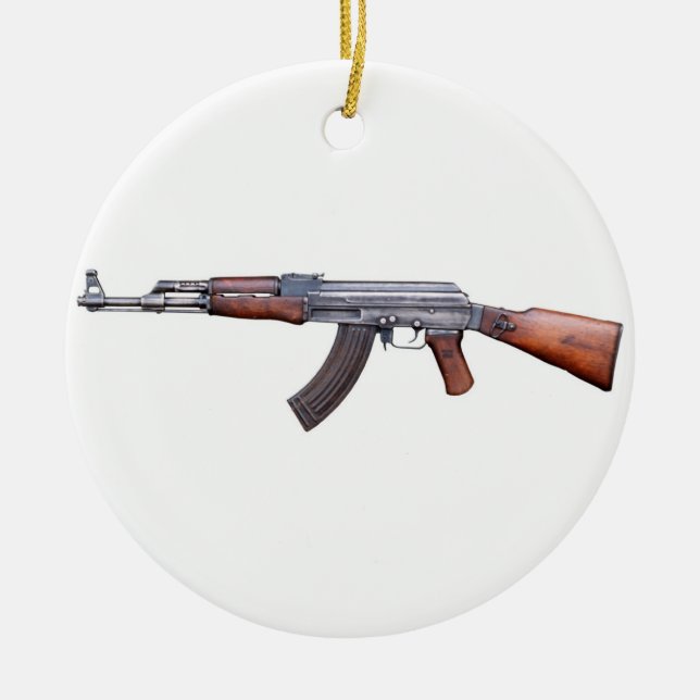 AK-47 JULGRANSPRYDNAD KERAMIK (Framsidan)