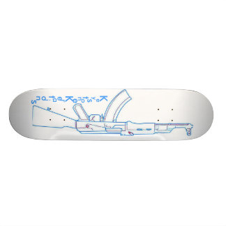 AK 47 KeystoneKreations Old School Skateboard Bräda 18 Cm