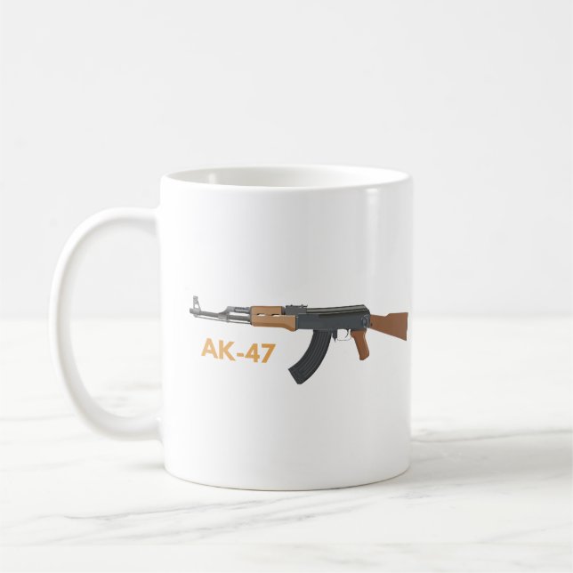AK-47 Provtagningsgevär Kaffemugg (Vänster)