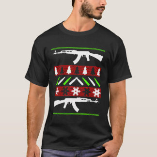 Ak 47 Rifle Ugly jul Sweater Funny Gun Long T Shirt