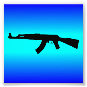 AK-47 Silhouette Fototryck