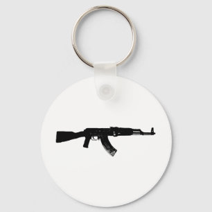AK-47 Silhouette Nyckelring