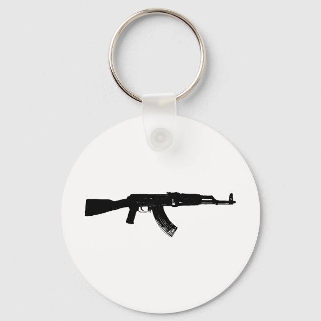 AK-47 Silhouette Nyckelring (Framsida)