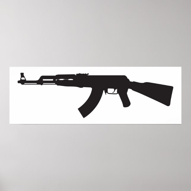 AK-47 Silhouette Poster (Framsidan)