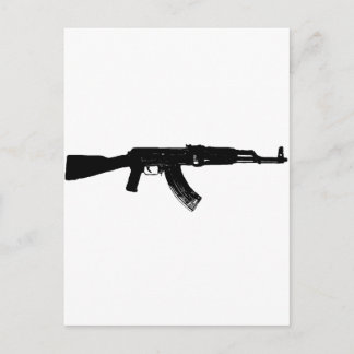 AK-47 Silhouette Vykort