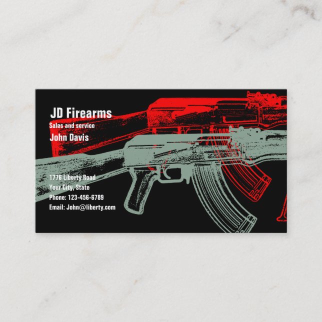 AK 47 VISITKORT (Framsida)