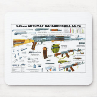 Ak 74 mousepad musmatta