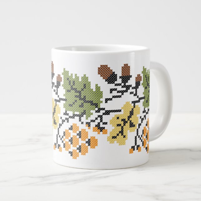 Ak autumnal bakgrund jumbo mugg (Framsida höger)