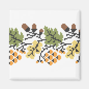 Ak autumnal bakgrund magnet