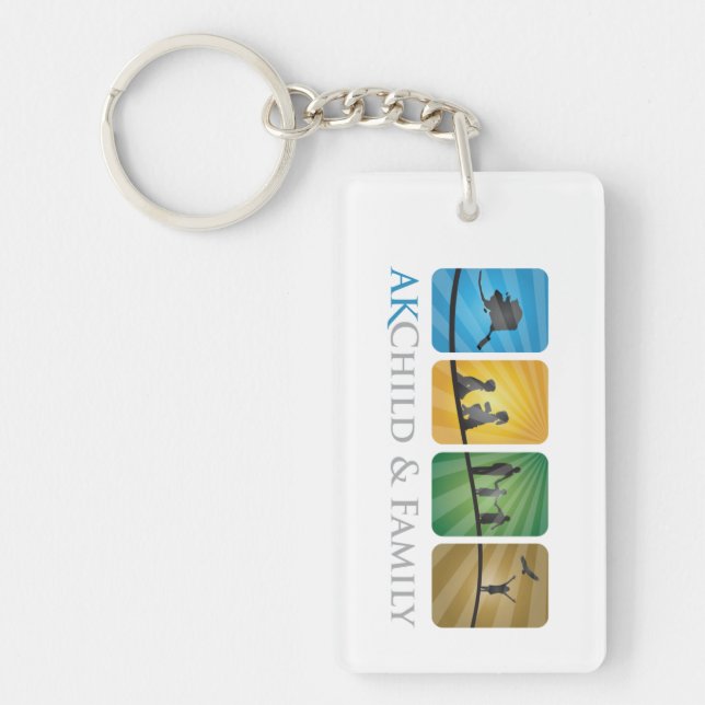 AK-barn & familj Keychain (Framsidan)