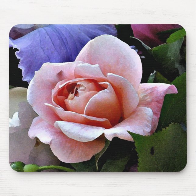 AK-, delikat rosa Mousepad Musmatta (Framsidan)
