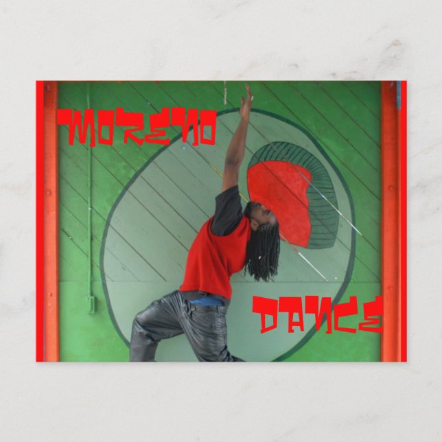 AK,Grönt Olive, DANCE Vykort (Framsida)