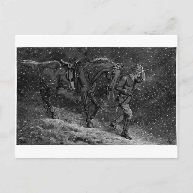 Åk hem till Kärlek i ett stuga Vykort (Framsida)