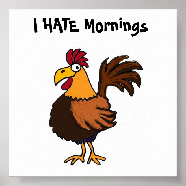 AK- I HATE Mornings Tupp Poster (Framsidan)