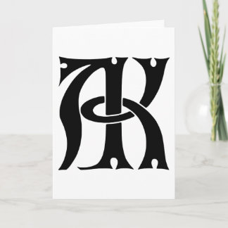 AK Monogram Anteckningskort