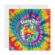 Åk på rullskridskobana Tie Dye Hippie