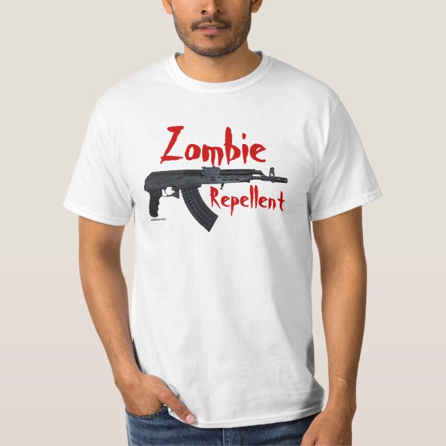 AK-pistol - Zombieimpregneringsmedel T-shirt (Framsida)