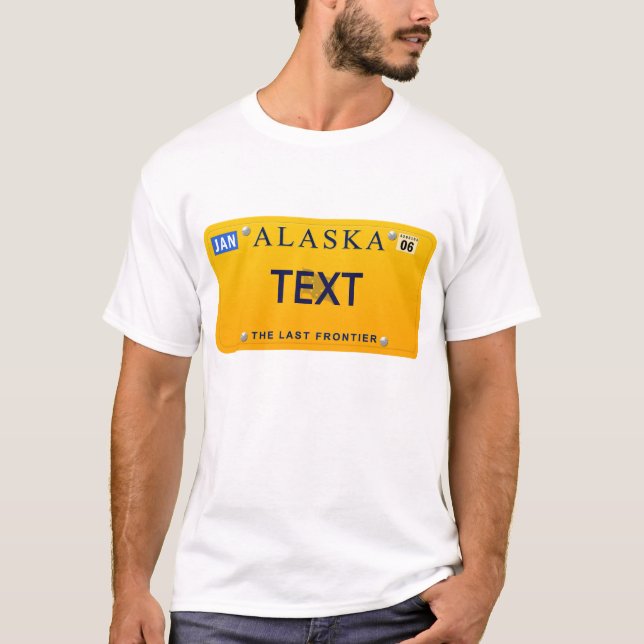 AK-registreringsskylt T Shirt (Framsida)