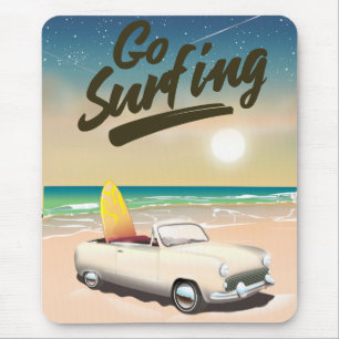 Åk Surfing Resa affisch! Musmatta