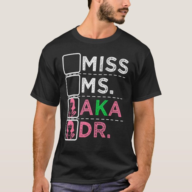 AKA Doctor Medical Worker Appreciation Graduation T Shirt (Framsida)
