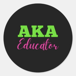 Aka Educator Runt Klistermärke